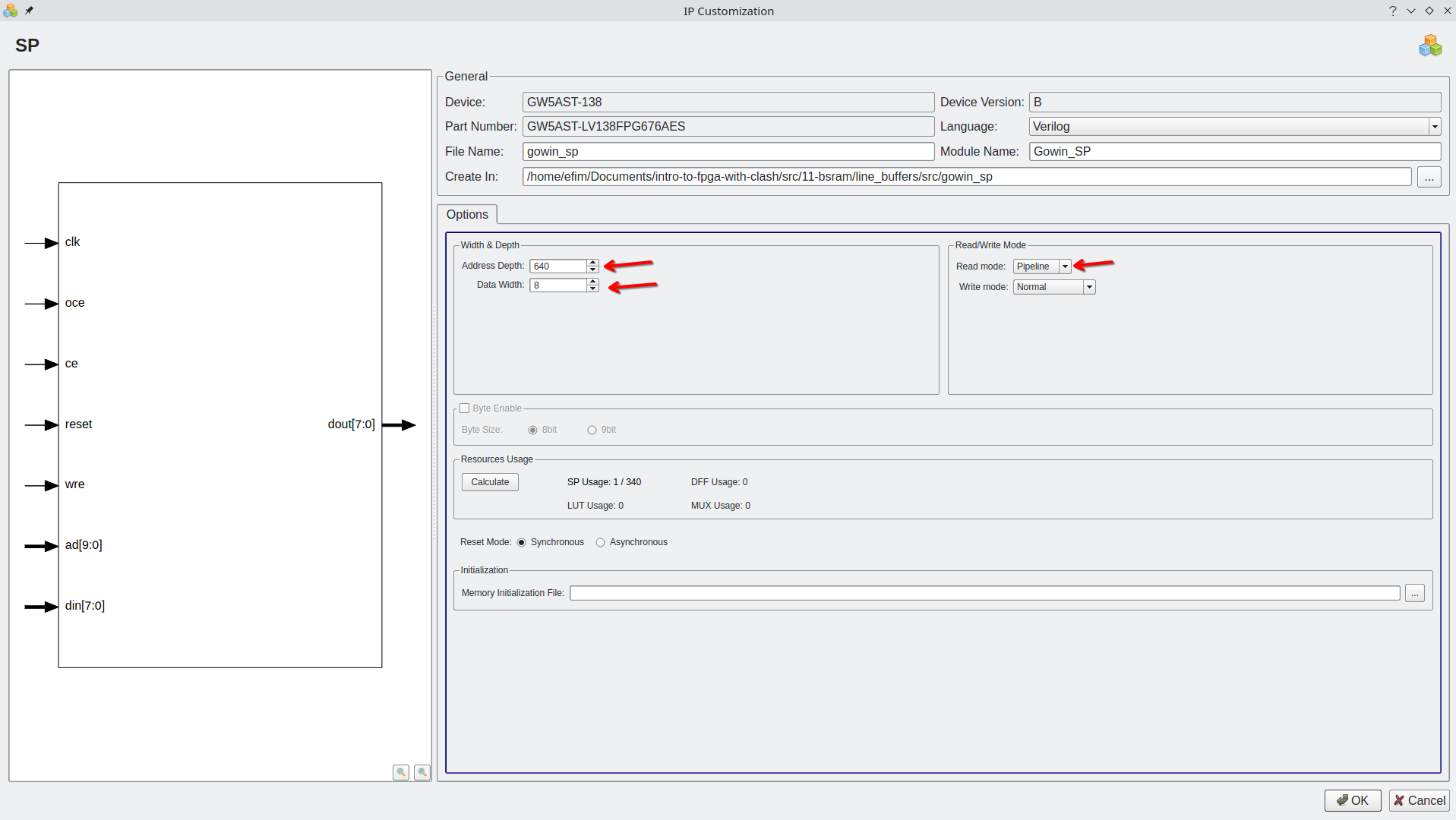 bsram config